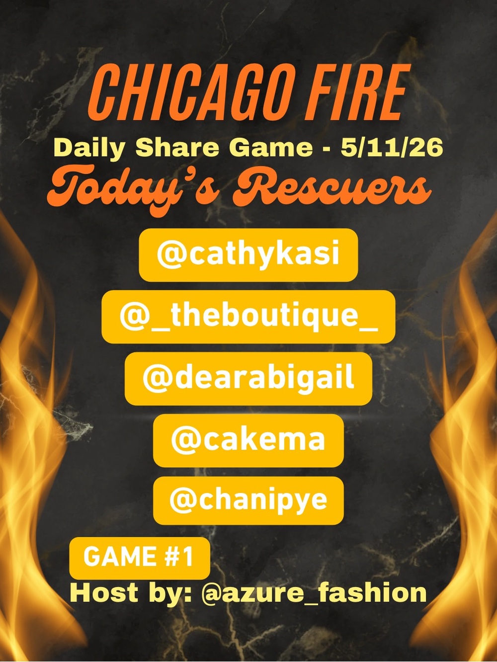 WELCOME TO CHICAGO FIRE! MONDAY’S RESCUERS ARE UP! LETS GET THIS PARTY STARTED!